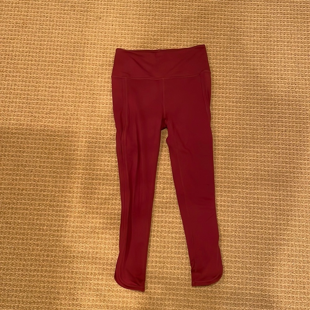 Free people movement legging w cut outs down side